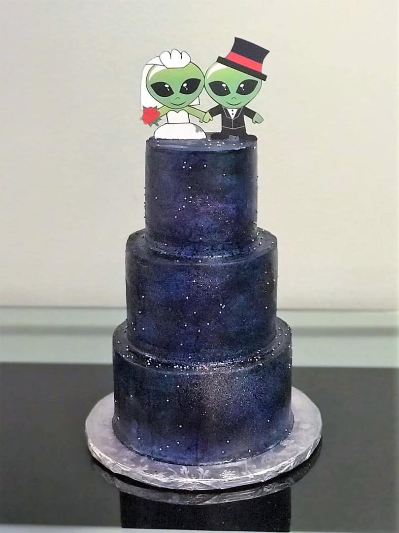 Alien Wedding Cake