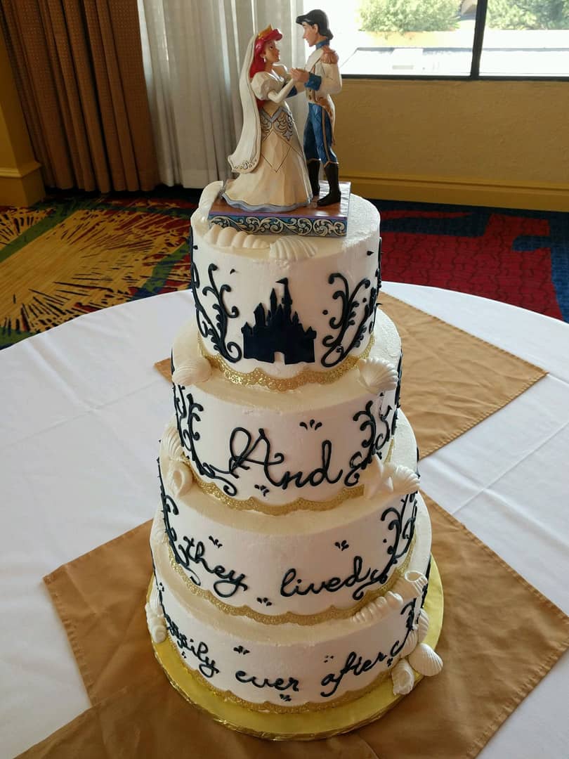 And They Lived Happily Ever After Wedding Cake