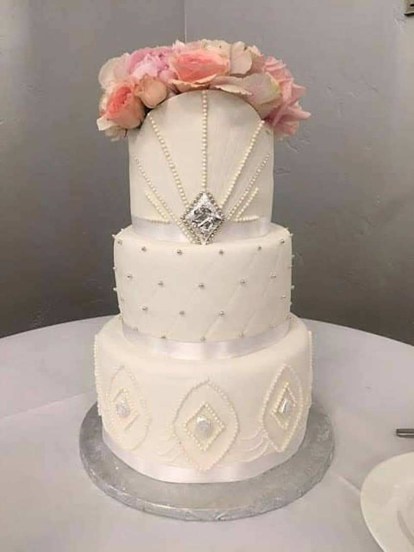Art Deco Wedding Cake