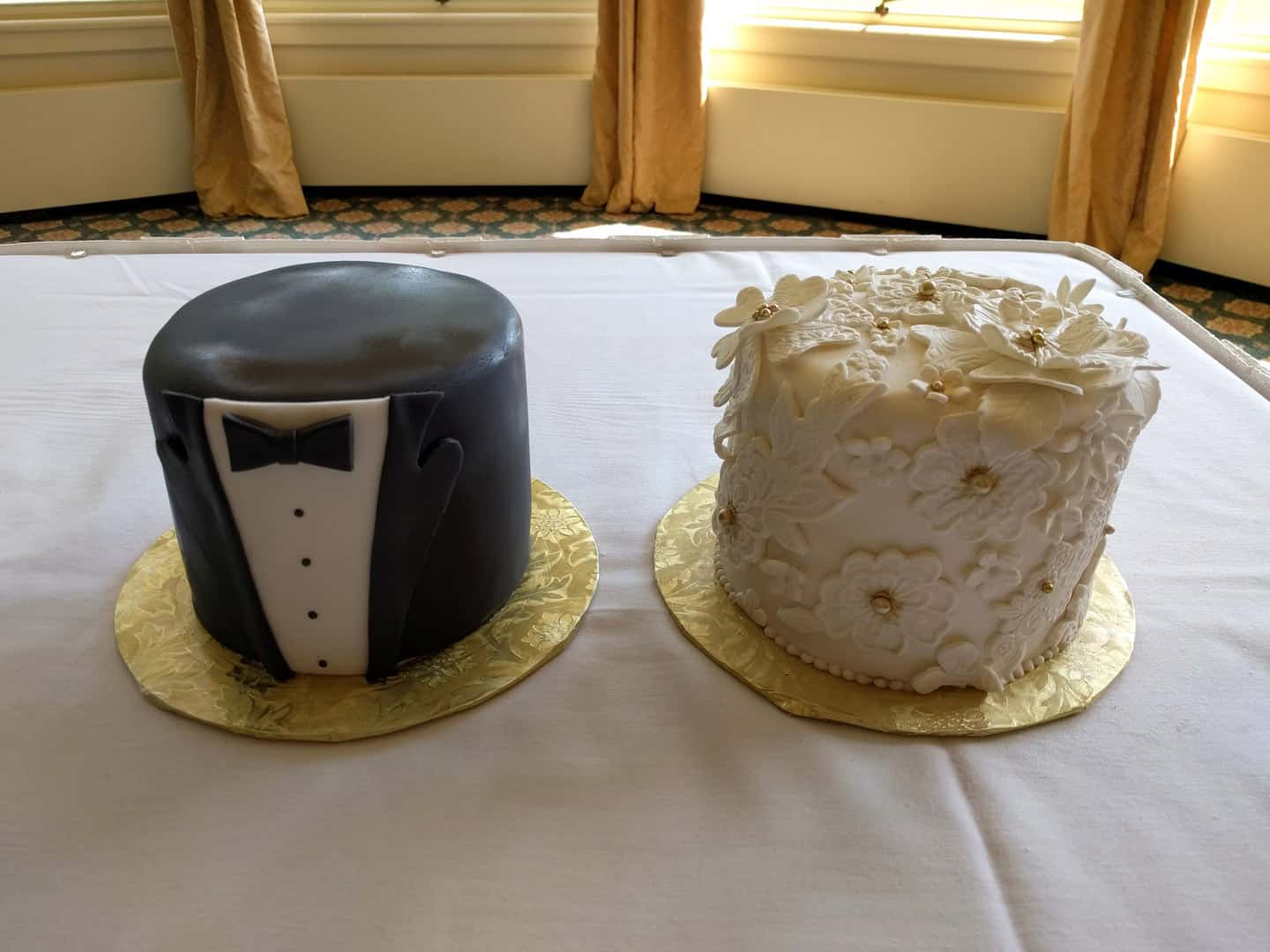 Bride and Groom Wedding Cakes