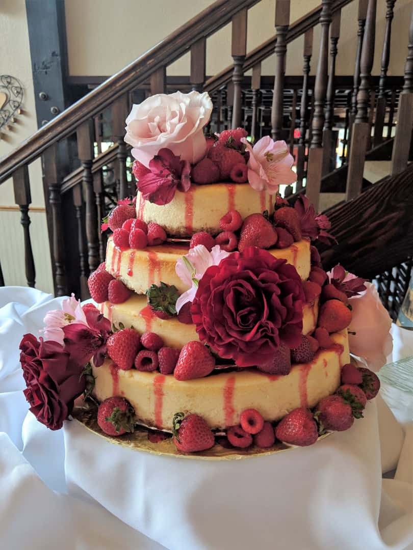 Cheesecake Tiered Wedding Cake