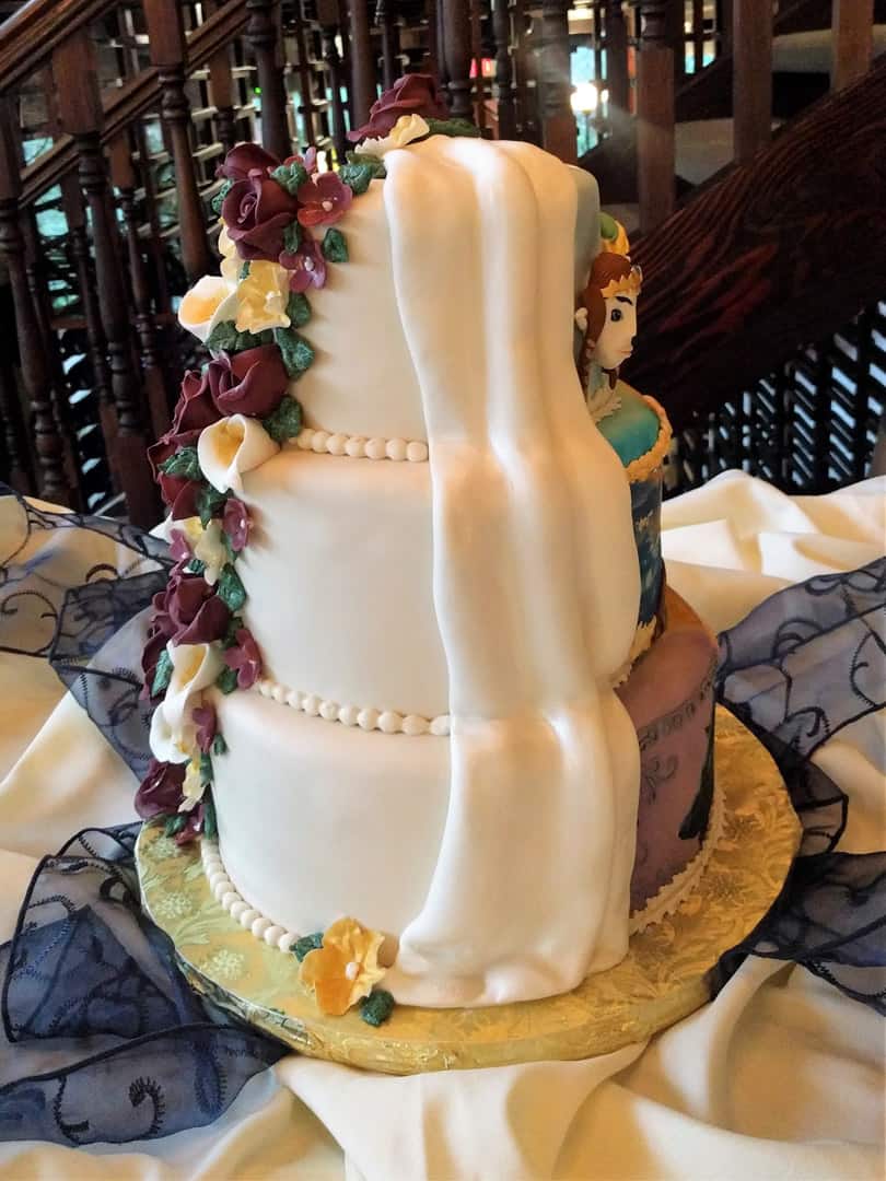 Hidden Back Elves Wedding Cake