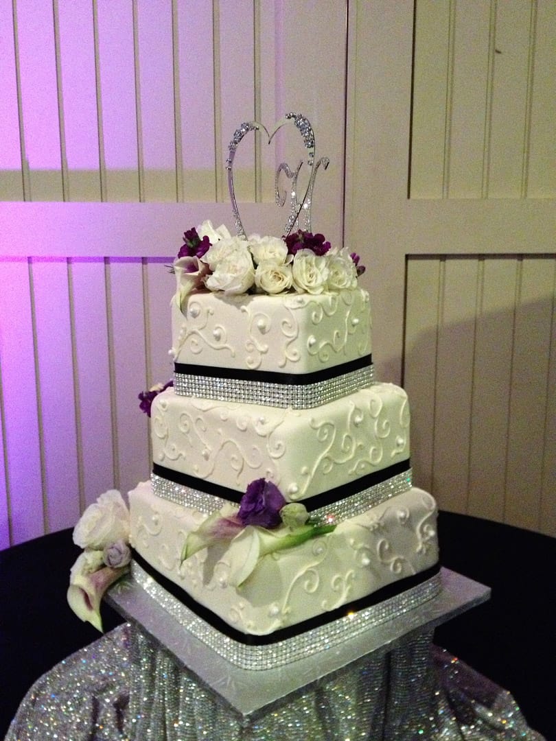 Offset Square Wedding Cake