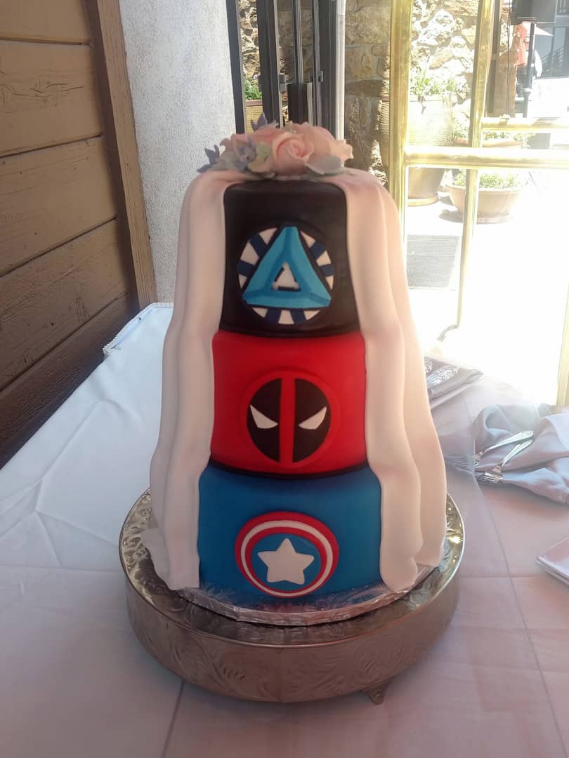 Secret Back Wedding Cake