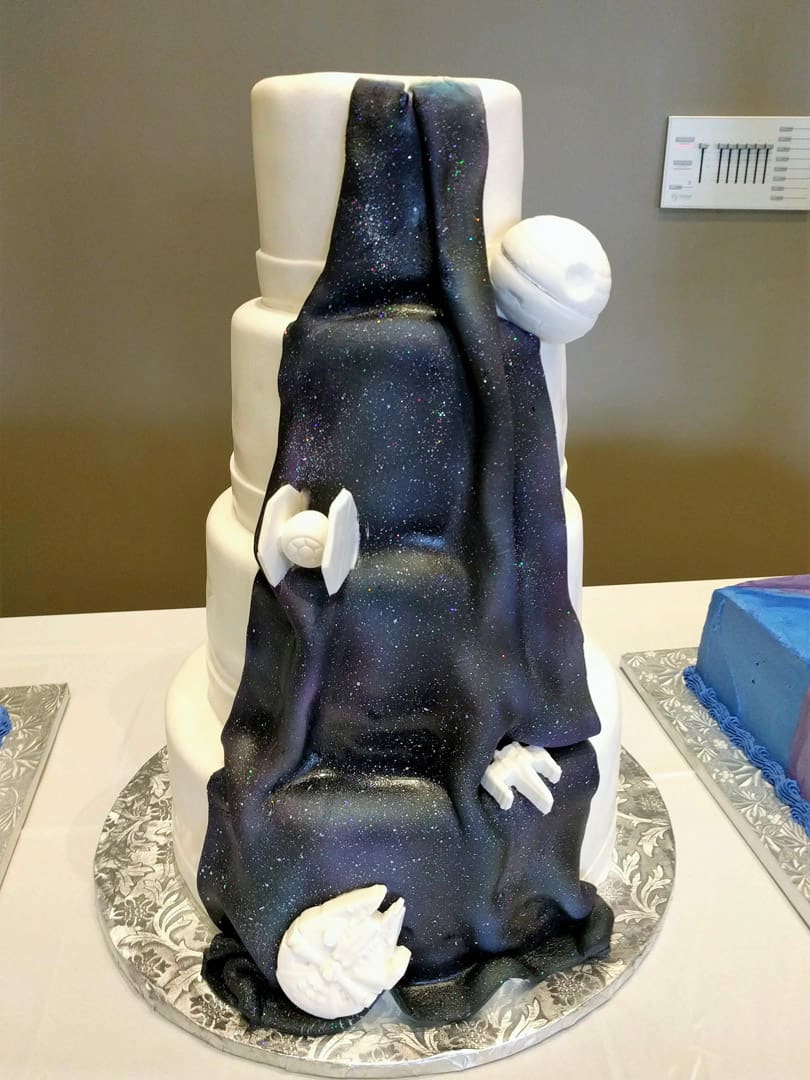 Star Wars Themed Wedding Cake