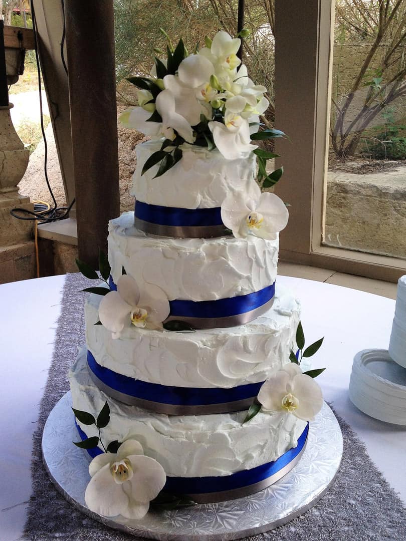 Textured Buttercream Wedding Cake