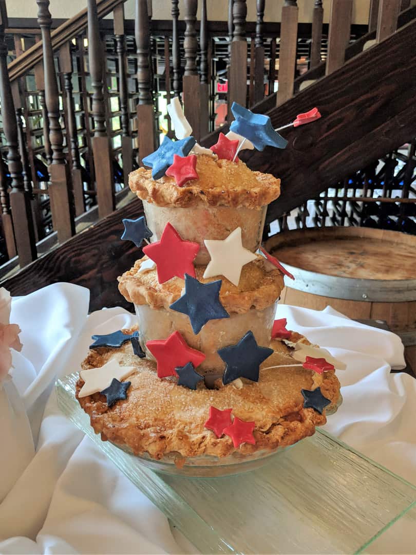 Tiered Apple Pie Grooms Cake
