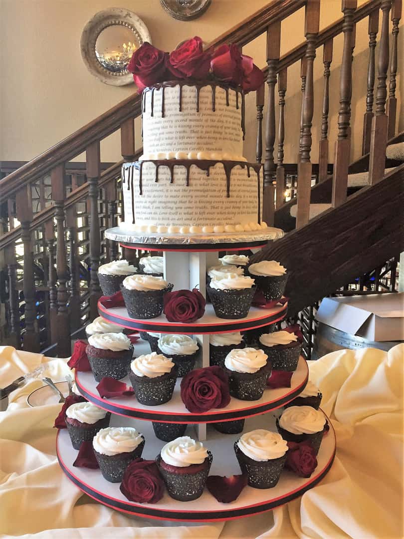 Wedding Cake with Edible Writing