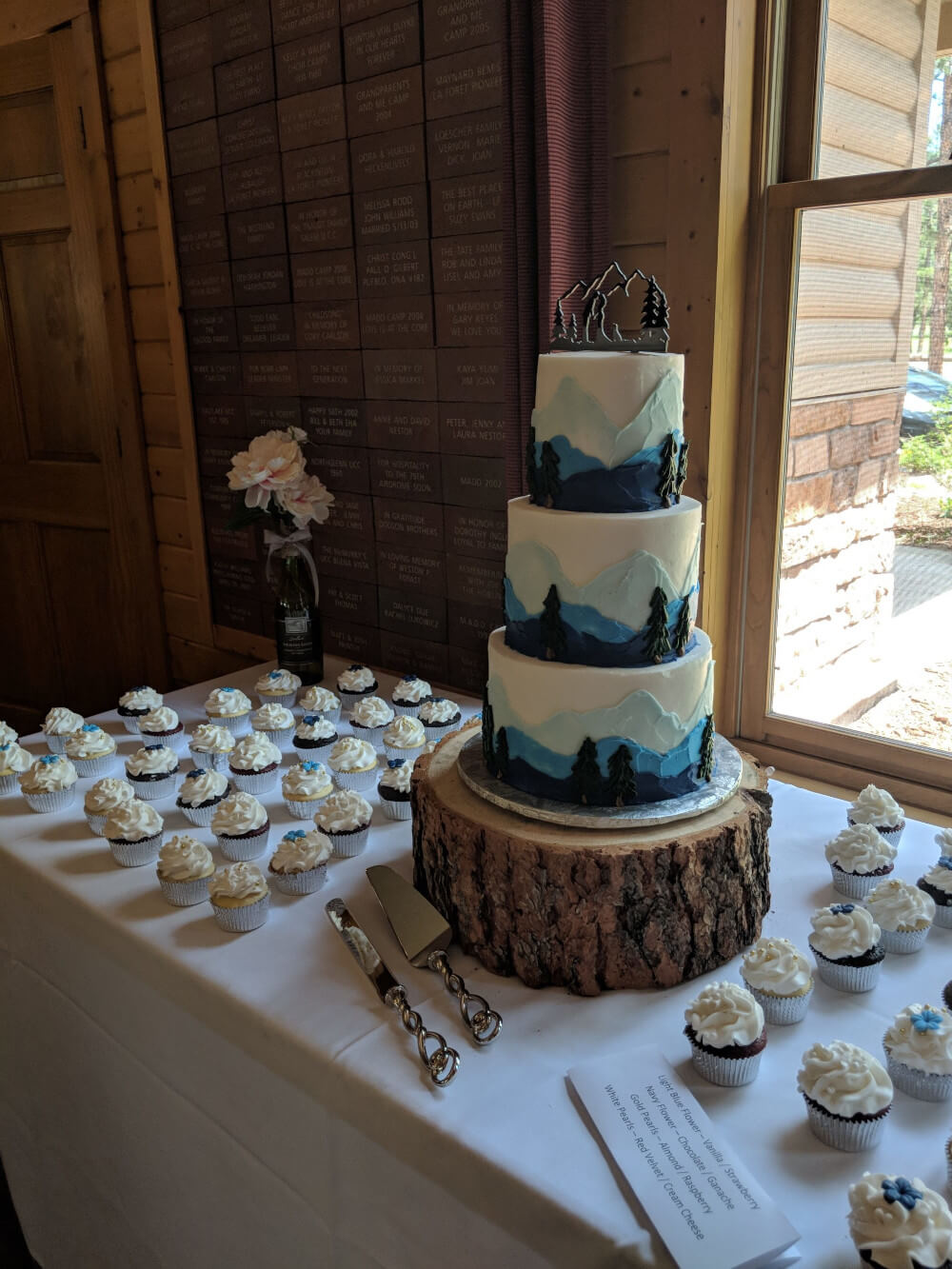 Mountain Themed Wedding Cake Mountain Themed Wedding Cake