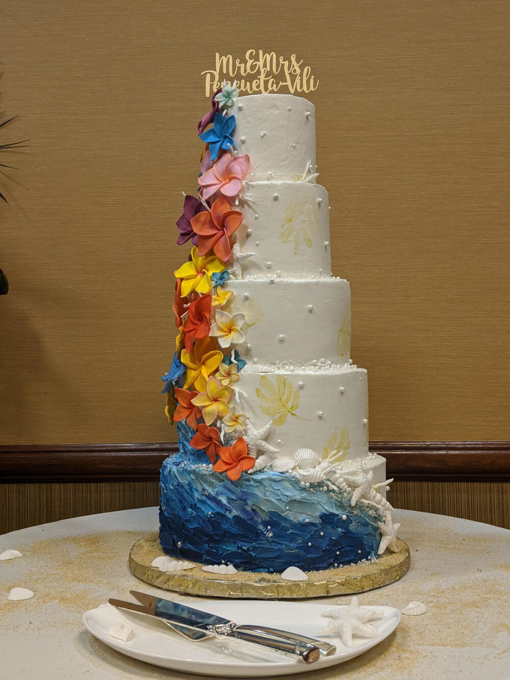 Ocean Themed Wedding Cake Ocean Themed Wedding Cake