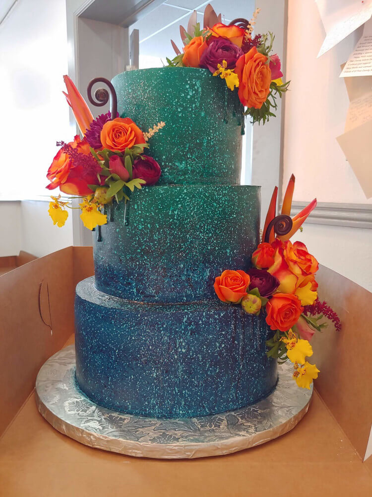 Ombre Sparkle Wedding Cake Ombre Sparkle Wedding Cake