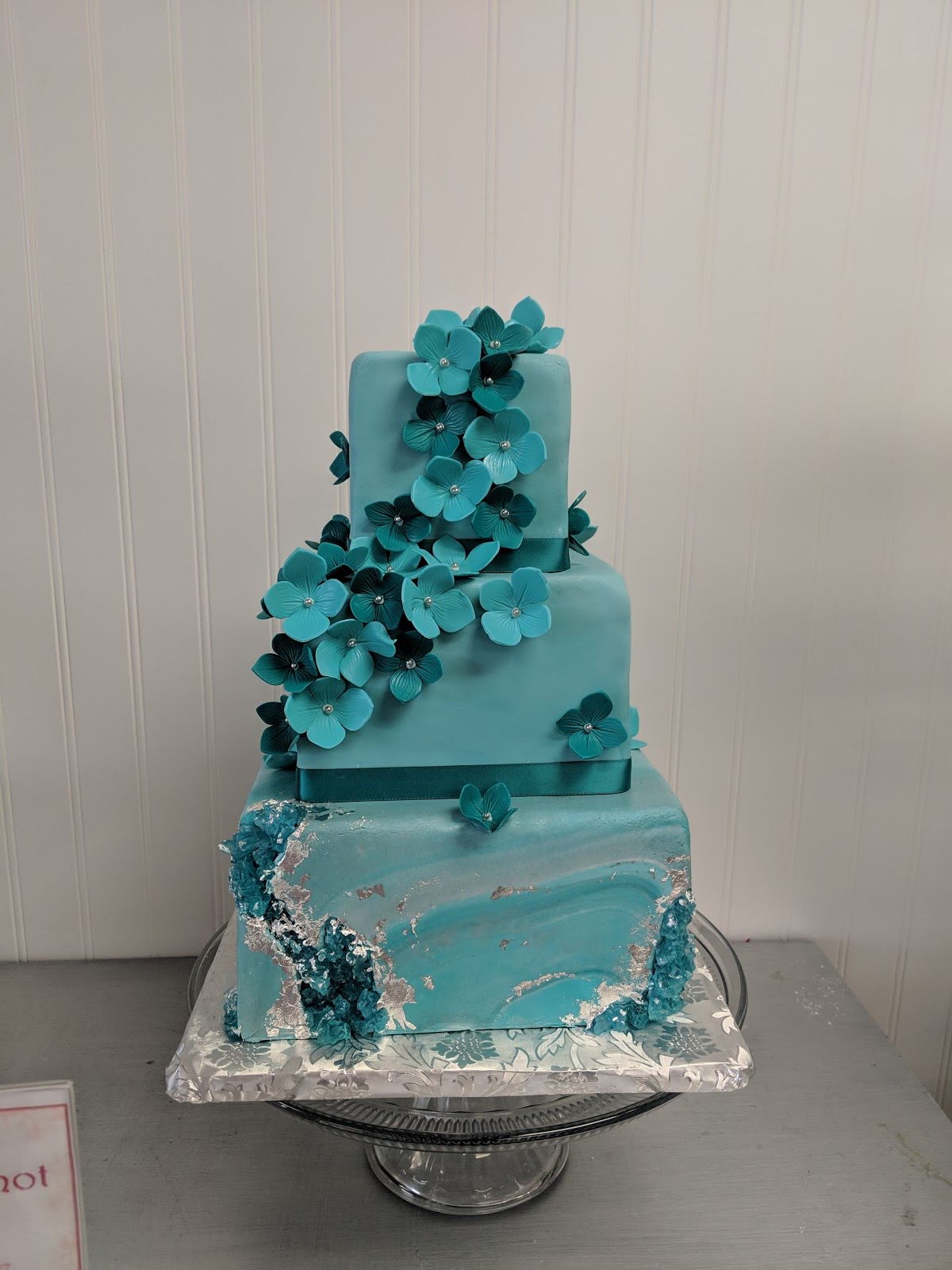 Square Geode Wedding Cake Square Geode Wedding Cake
